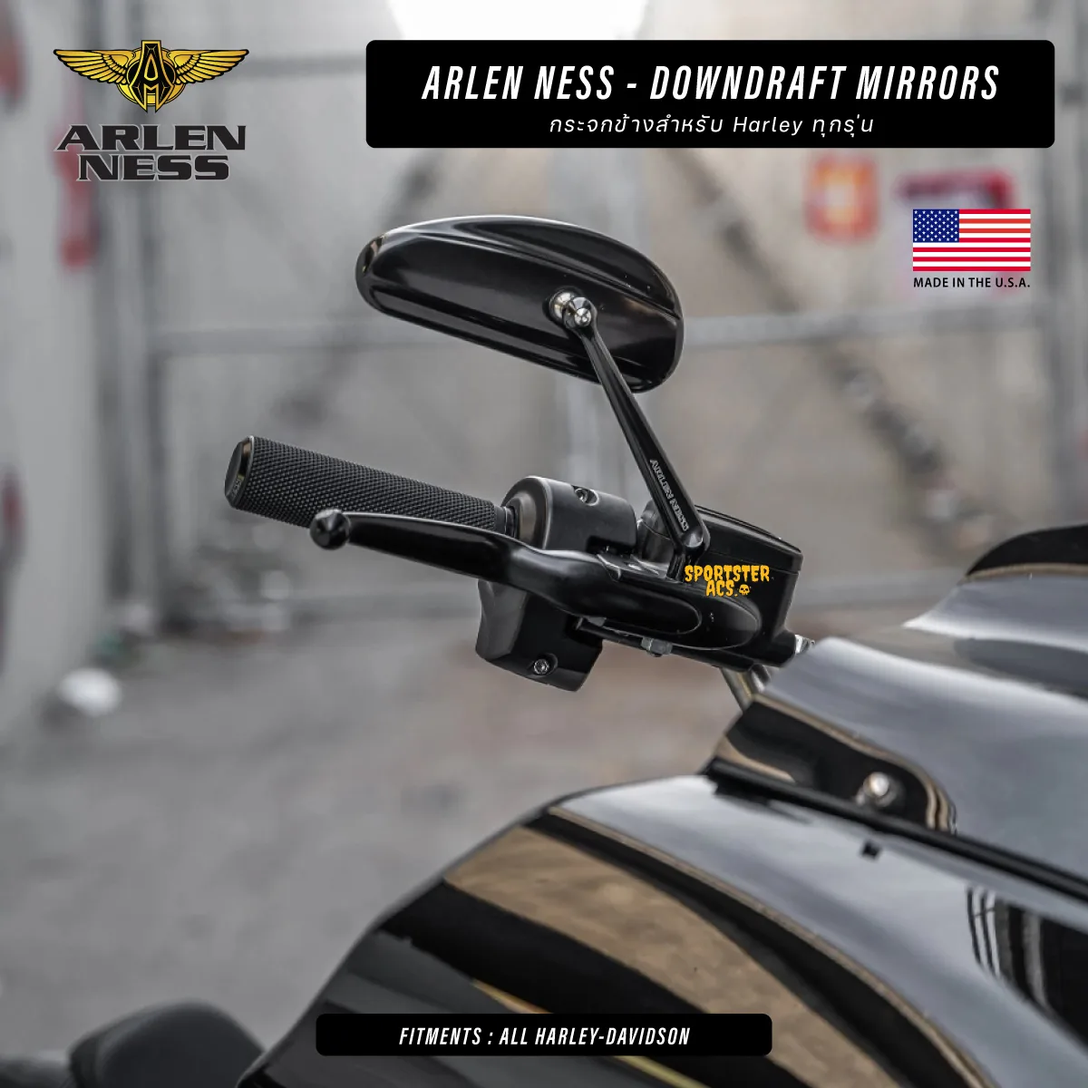 Arlen Ness - Downdraft Mirrors